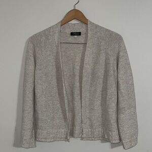 forte cashmere cardigan Cozy Tan Knit Sweater small